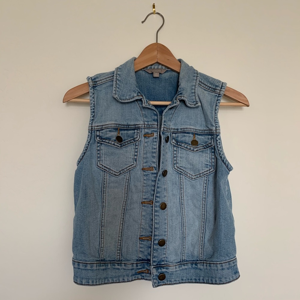 Jean jacket vest